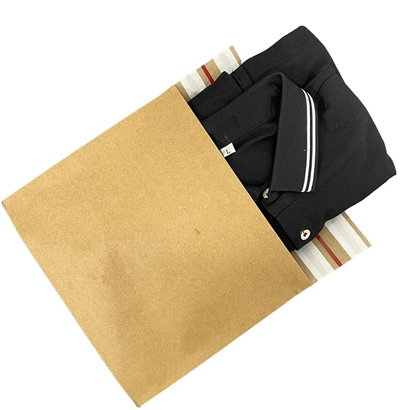 Kraft Paper torebki z podwójnymi paskami klejącymi